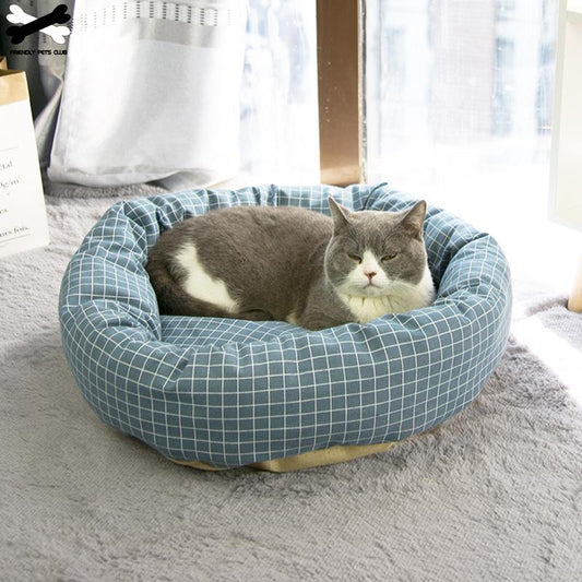 Round Cozy Pet Bed